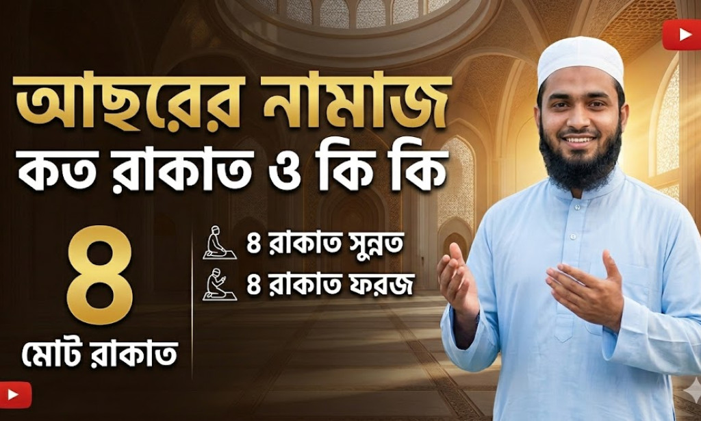 আসরের নামাজ কয় রাকাত ও কি কি: বিস্তারিত তথ্য