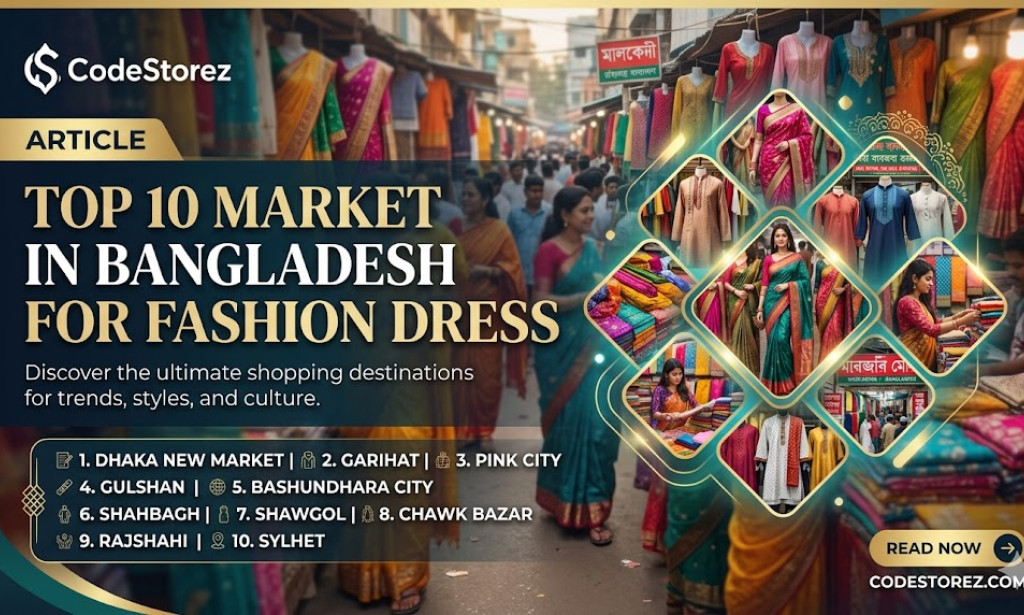 Top 10 Best Markets in Bangladesh for Fashionable Dresses