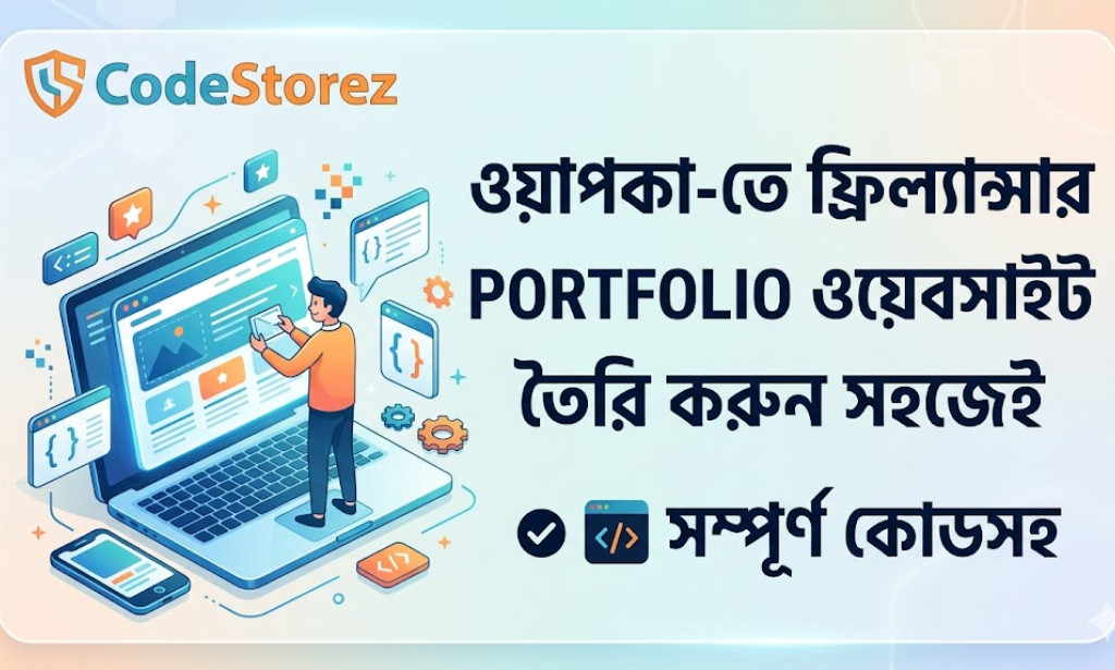Wapka-তে ফ্রিল্যান্সার Portfolio ওয়েবসাইট তৈরি করুন সহজেই - সম্পূর্ণ কোডসহ