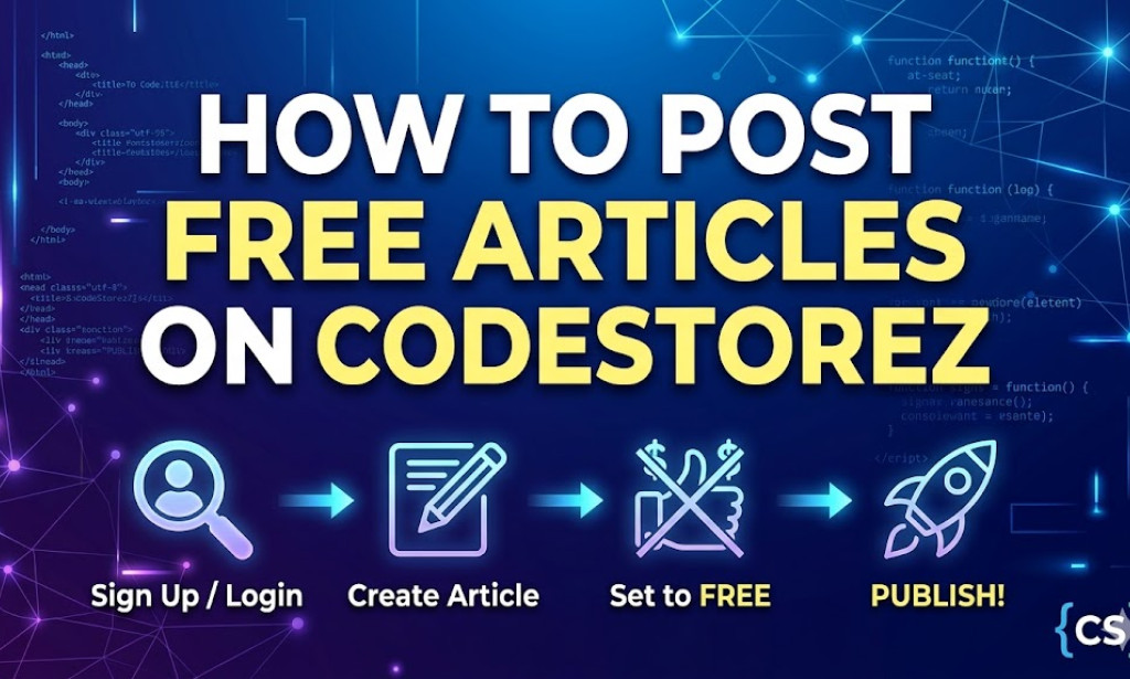 How to Post Free Articles on CodeStorez