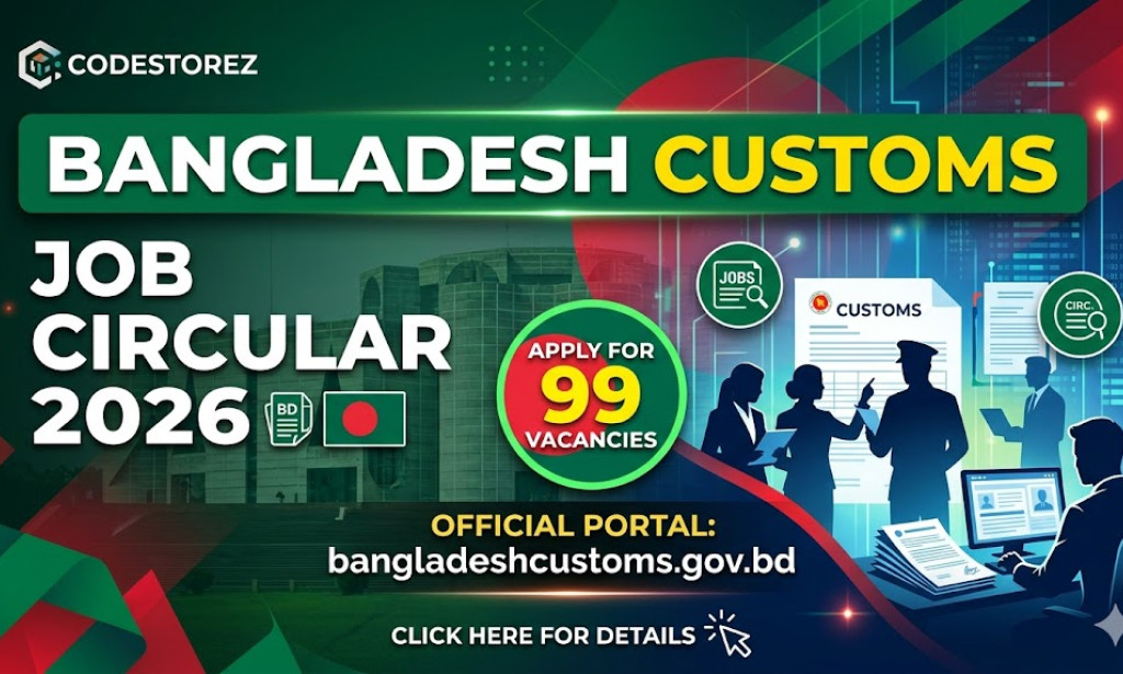 Bangladesh Customs Job Circular 2026 | Apply for 99 Vacancies at bangladeshcustoms.gov.bd