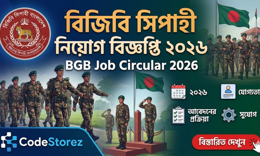 বিজিবি সিপাহী নিয়োগ বিজ্ঞপ্তি ২০২৬ - BGB Job Circular 2026