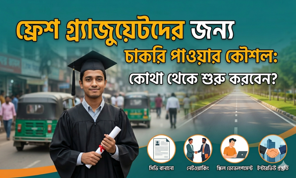 ফ্রেশ গ্র্যাজুয়েটদের জন্য চাকরি পাওয়ার কৌশল: কোথা থেকে শুরু করবেন?