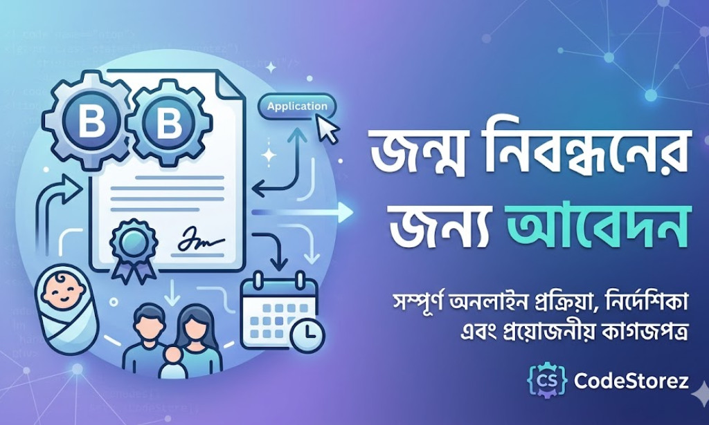 অনলাইনে জন্ম নিবন্ধনের আবেদন | নিয়ম ও প্রয়োজনীয় কাগজপত্র