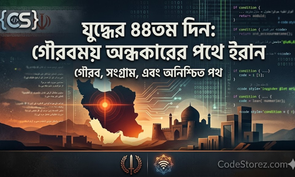 যুদ্ধের ৪৪তম দিন: গৌরবময় অন্ধকারের পথে ইরান