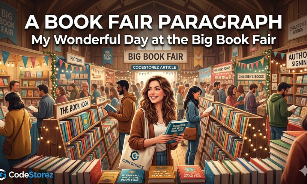 A Book Fair Paragraph | My Wonderful Day at the Big Book Fair