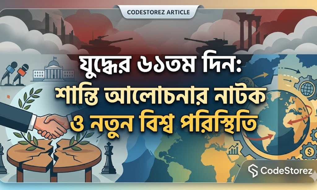 যুদ্ধের ৬১তম দিন: শান্তি আলোচনার নাটক ও নতুন বিশ্ব পরিস্থিতি
