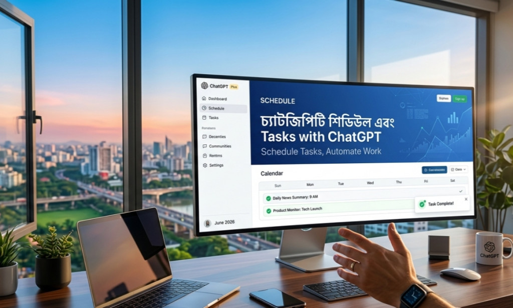 ChatGPT-এর নতুন ধামাকা ফিচার! এখন নির্দিষ্ট সময়ে স্বয়ংক্রিয়ভাবে কাজ করবে আপনার এআই অ্যাসিস্ট্যান্ট